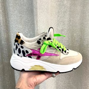 DIVINE FOLLIE sneakers da donna colore bianco - Miki Shop