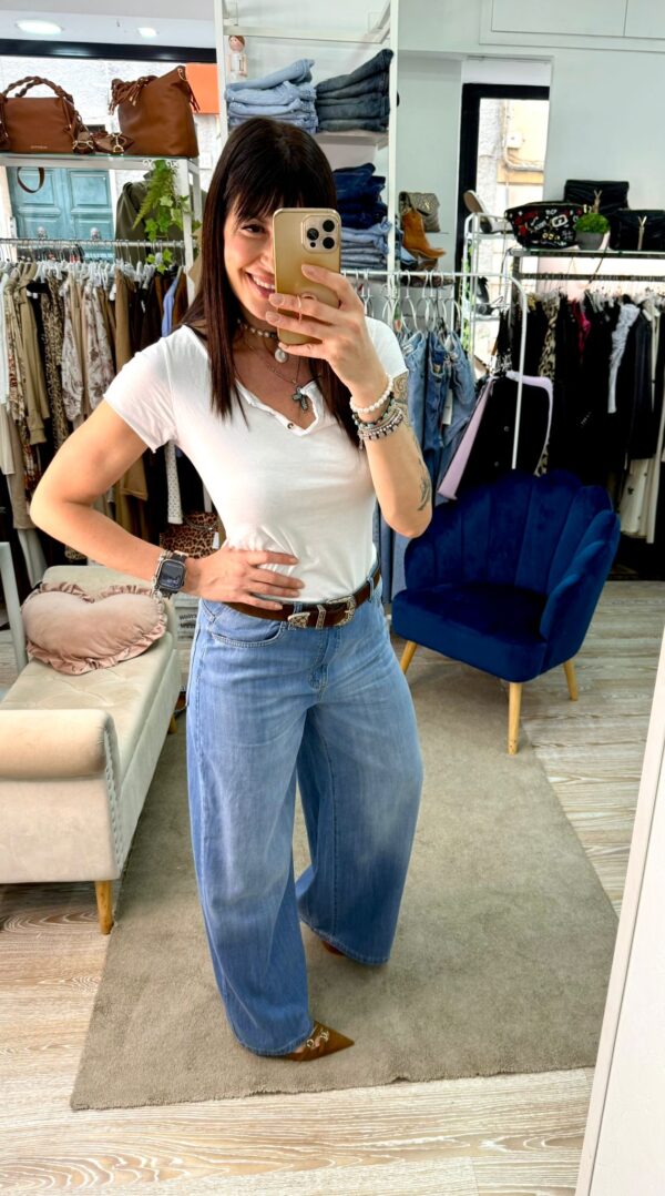 Jeans Greta in chambray Brend