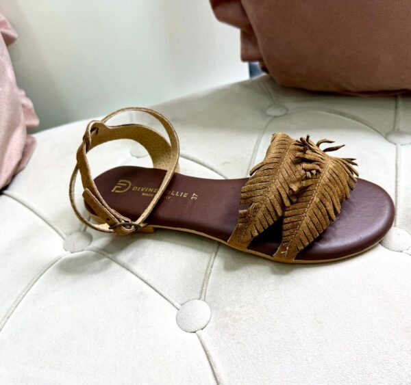Sandalo Vera pelle con foglia Divine follie