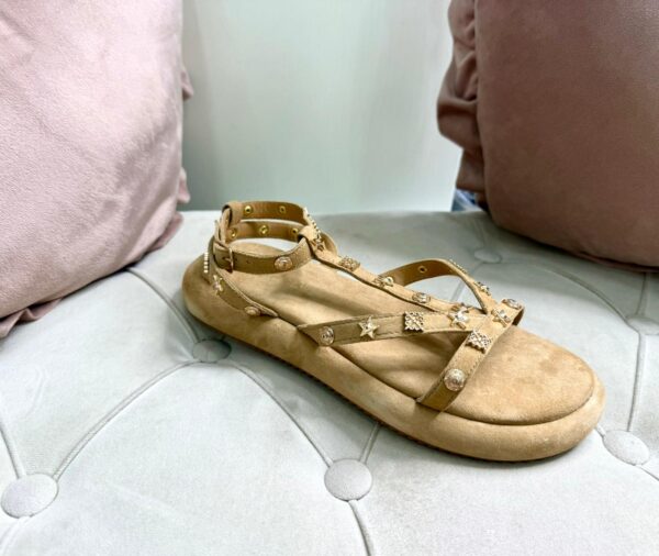 Sandalo Vera pelle in suede con applicazioni OVYE