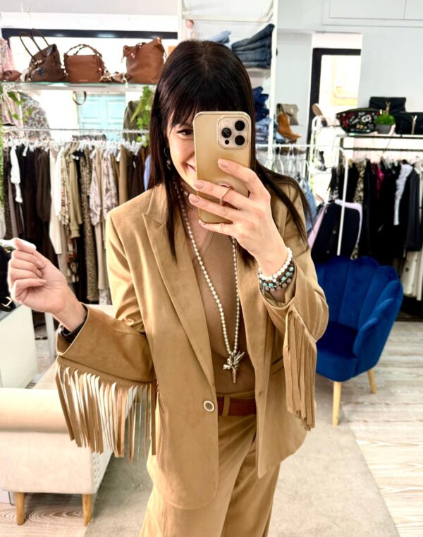 Blazer frange e Suede Susy mix