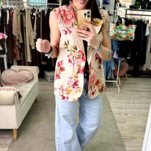 Gilet fata fiorata con cinta Susy Mix