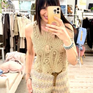 Motel Blusa Crochet