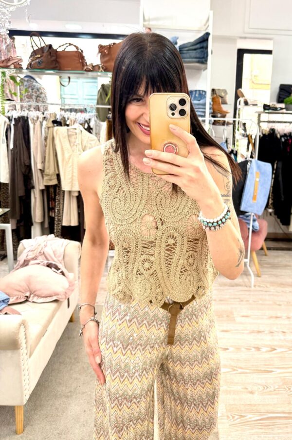 Motel Blusa Crochet