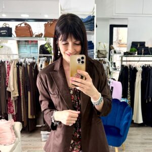 Kontatto Blazer in Suede cioccolato