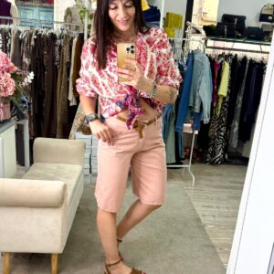 Bermuda chambray con cinta Susy Mix