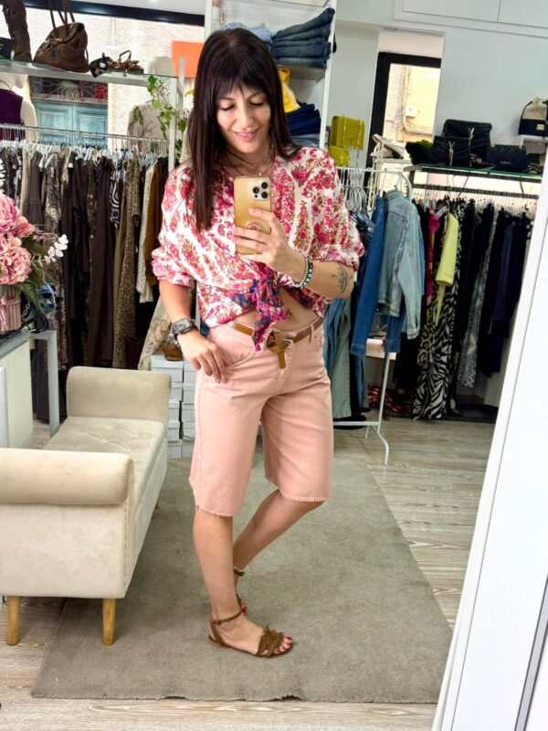 Bermuda chambray con cinta Susy Mix