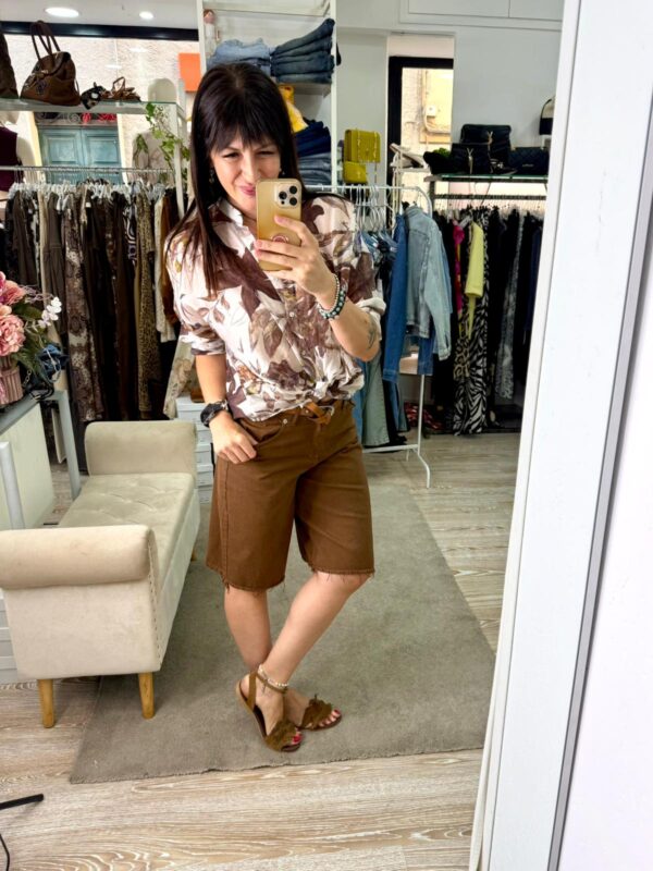 Bermuda chambray con cinta Susy Mix - immagine 2