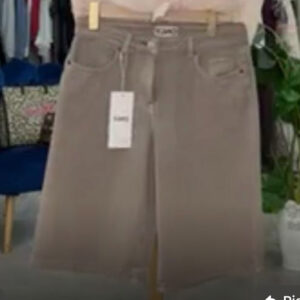 Bermuda chambrie taupe