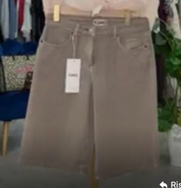 Bermuda chambrie taupe