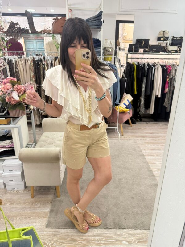 Shorts Borchiette sabbia