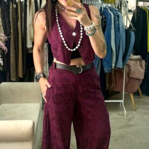 Pantalone in pizzo San gallo Susy mix