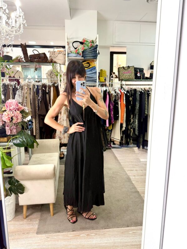 Abito in satin scollo V Motel