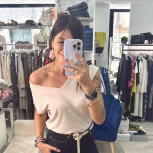 T-shirt cotone con borchie