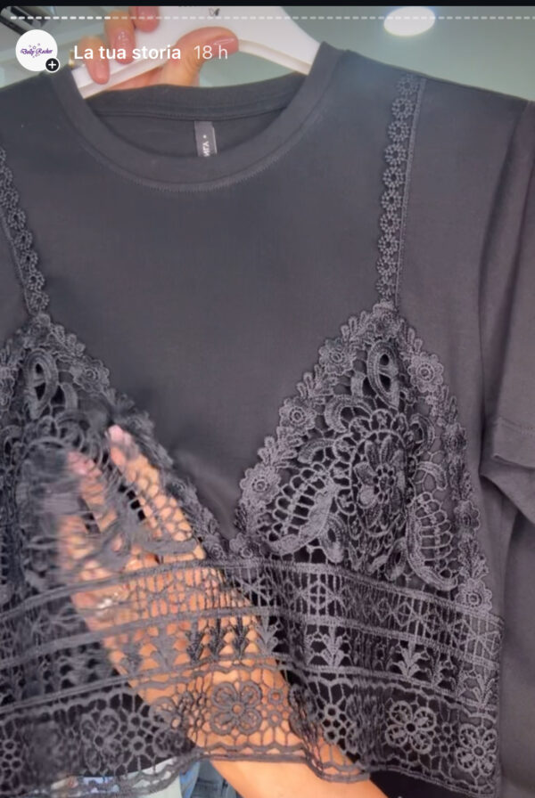 T-shirt pizzo - immagine 2