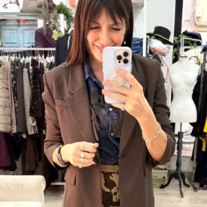 Blazer Imperial manica arricciata