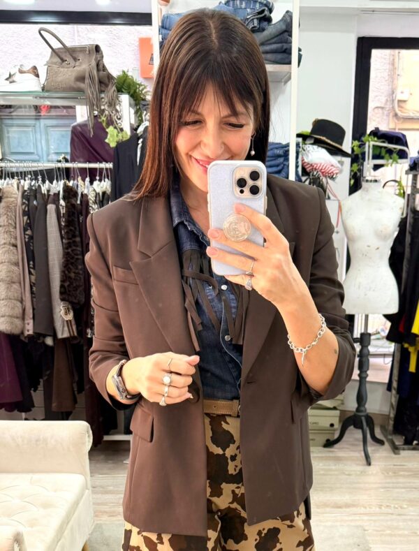 Blazer Imperial manica arricciata