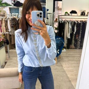 Camicia gioiello con applicazione verticale Only