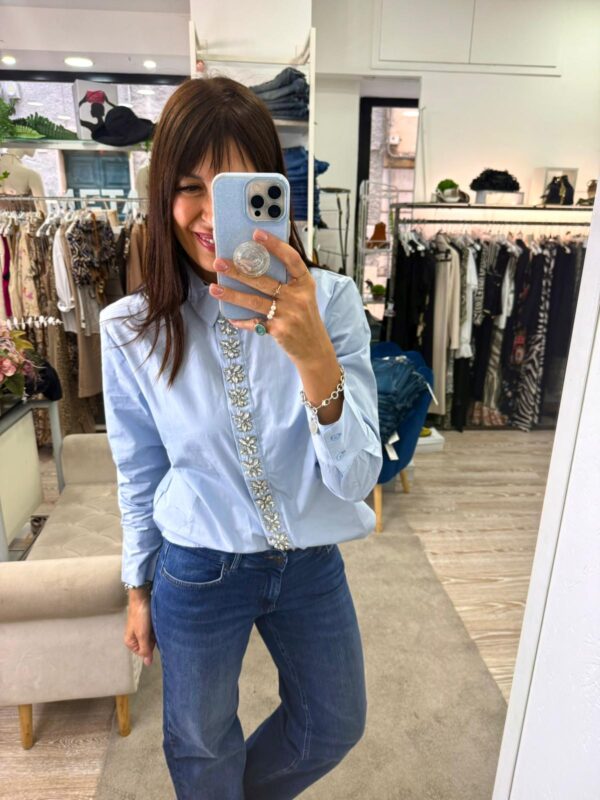Camicia gioiello con applicazione verticale Only