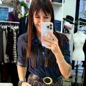 Camicia denim con frange Susy Mix