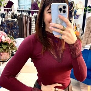 Maglia Pizzo in cotone