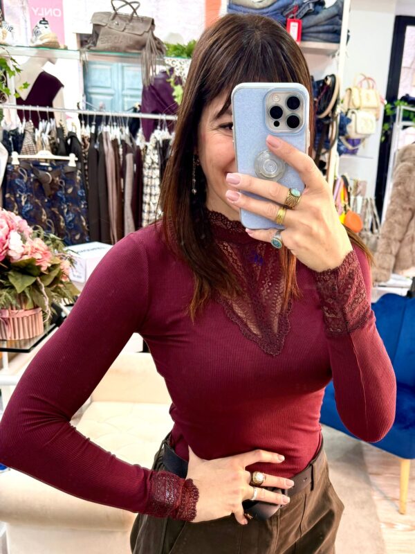Maglia Pizzo in cotone
