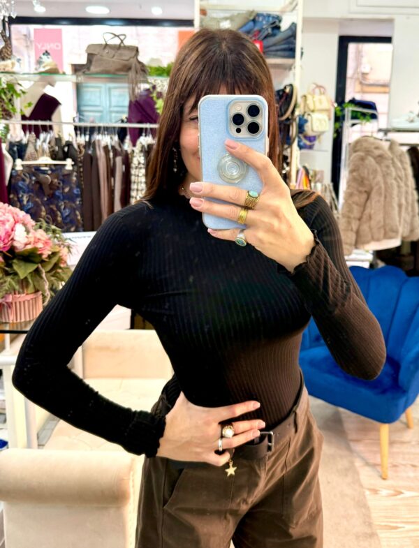 Maglia in cotone a micro costine Only