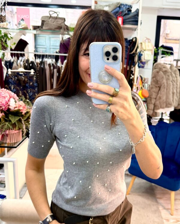 Maglie in viscosa con perle Only