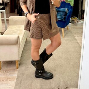 Shorts in pied du poule