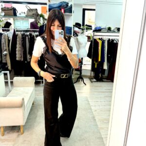 Jeans 5 tasche wide leg elasticizzato Susy Mix