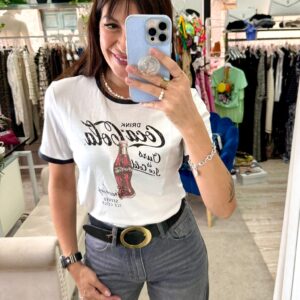 T-shirt coca cola Stampa vintage Only