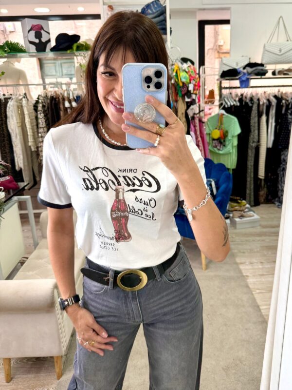 T-shirt coca cola Stampa vintage Only