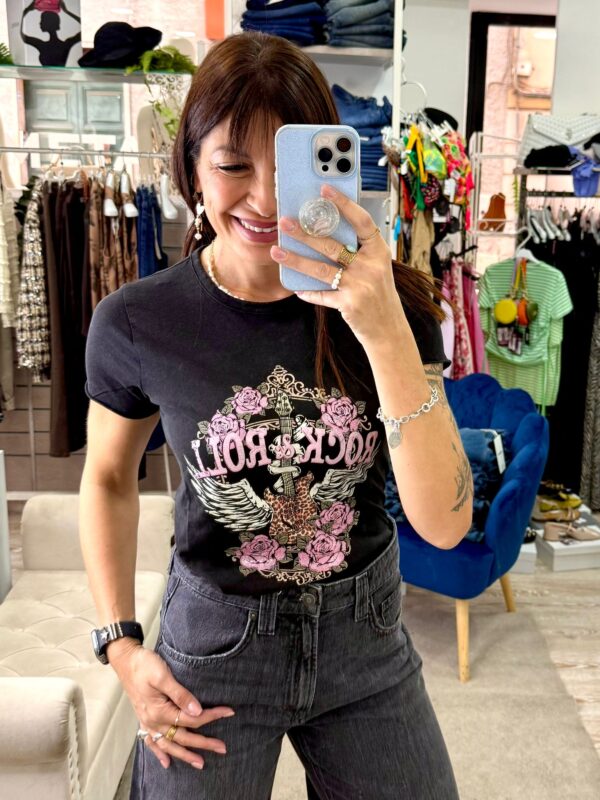 T-shirt cotone 100%  rock Stampa vintage Only