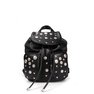 Zaino in ecopelle con borchie Gio Cellini