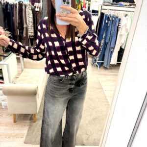 Jeans Wide Leg cinta fiore
