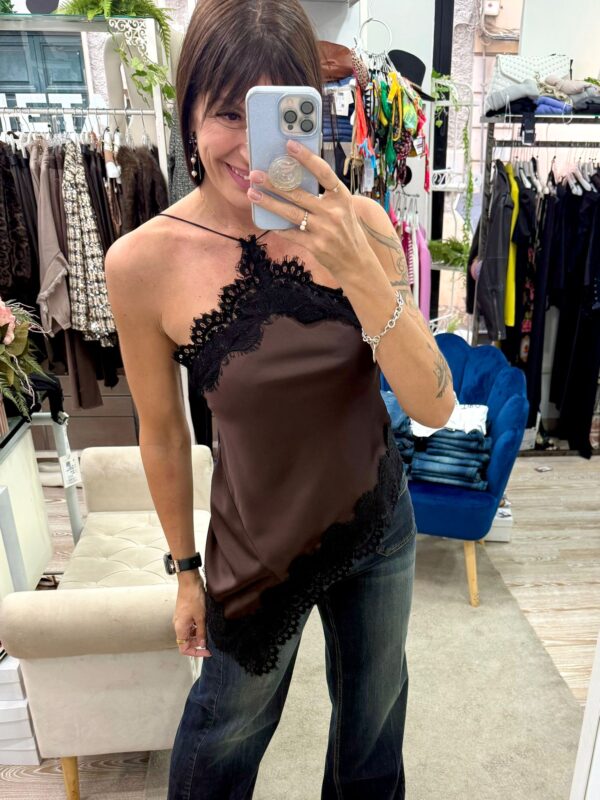 Blusa asimmetrica Lingerie Motel - immagine 3
