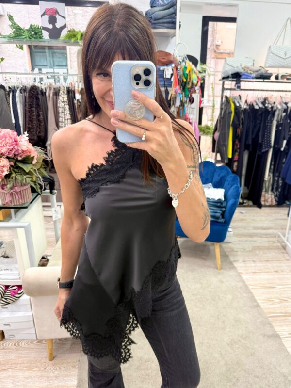 Blusa asimmetrica Lingerie Motel - immagine 2