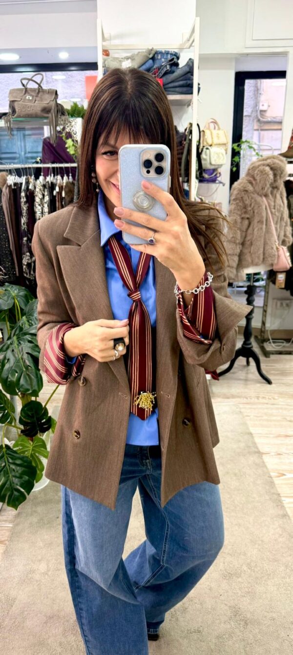 Blazer con risvolto camicia Susy mix