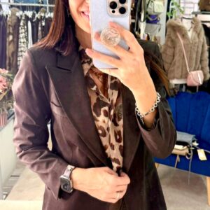 Blazer in suede Susy mix