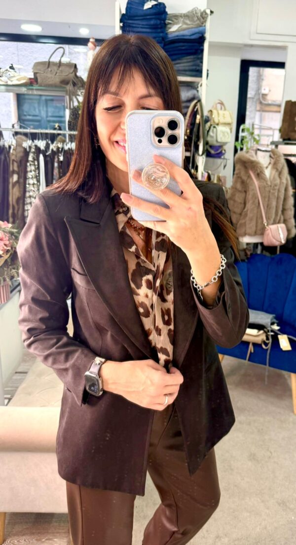 Blazer in suede Susy mix