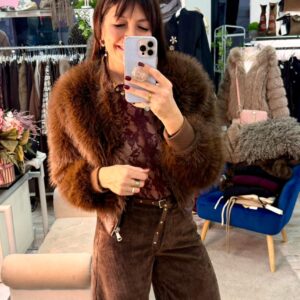 Eco fur  con chiusura lampo Susy mix