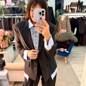 Giacca con camicia attaccata nei polsi Susy mix