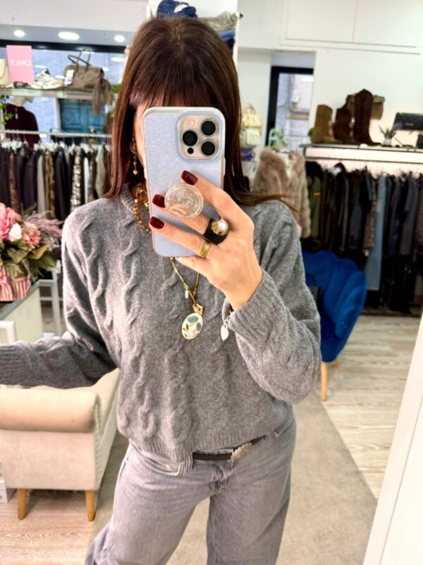 Maglione con trecce Only - immagine 2