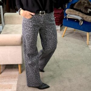 Pantalone wide leg animalier Only