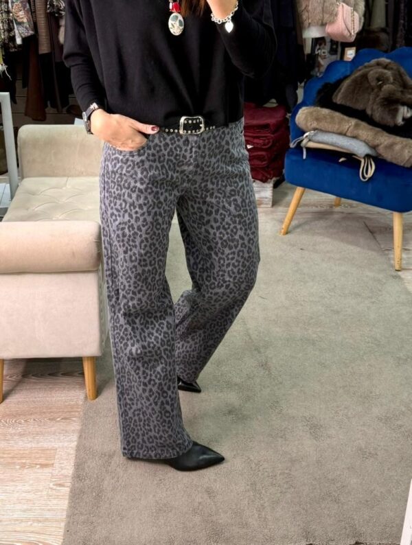 Pantalone wide leg animalier Only