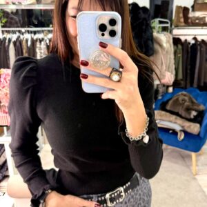 Pull con manica a sbuffo Dixie