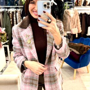 Blazer check rose Susy Mix