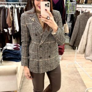 Blazer cappottino susy mix doppio petto 6 bottoni