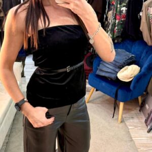 Bustino in velluto Only