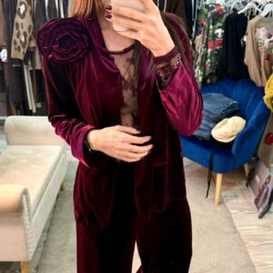 Giacca completo in velluto Motel